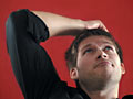 Man holding his head