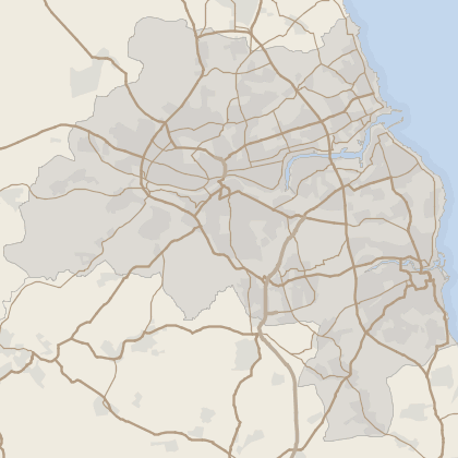 Map of house prices in Tyne And Wear