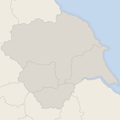 Map of property in Yorkshire and the Humber