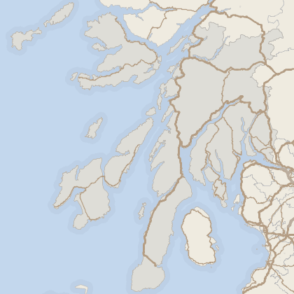 Map of property in Argyll and Bute