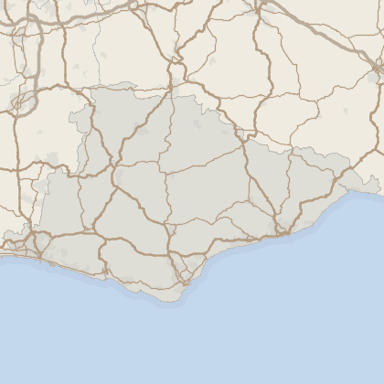 Map of house prices in East Sussex