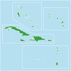 Map of property in Caribbean