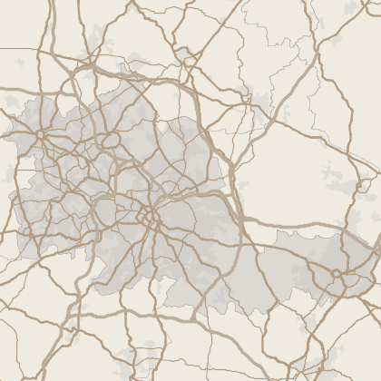 Map of house prices in West Midlands (County)