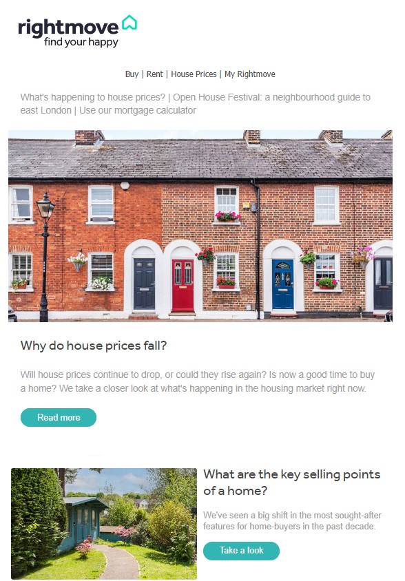 Do you get our newsletter? Rightmove Guides