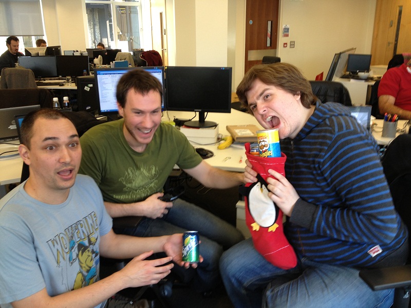 One of the hackathon teams