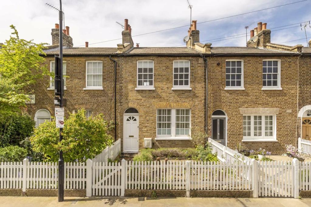 A row of terraced houses in London