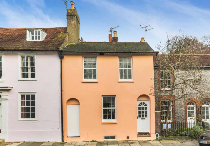 Colourful terraced houses