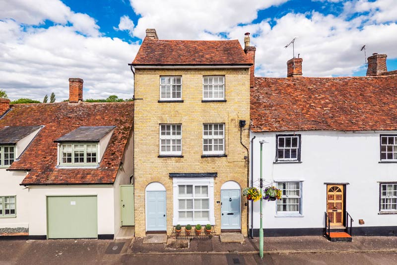 A row of houses in Suffolk