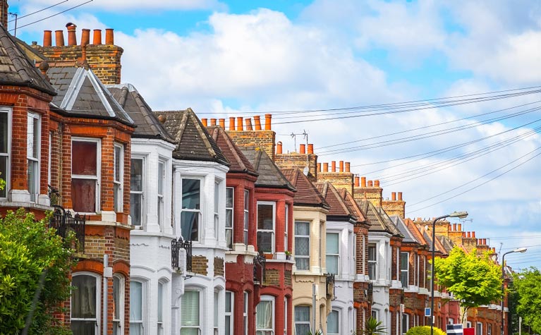 A row of terraced houses