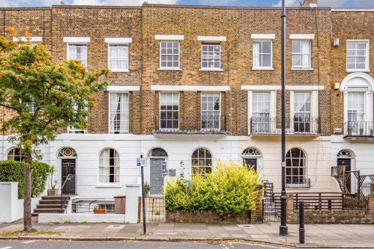 A row of terraced houses in north London
