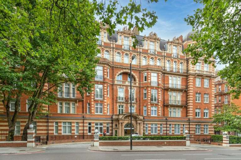 An ornate red brick building