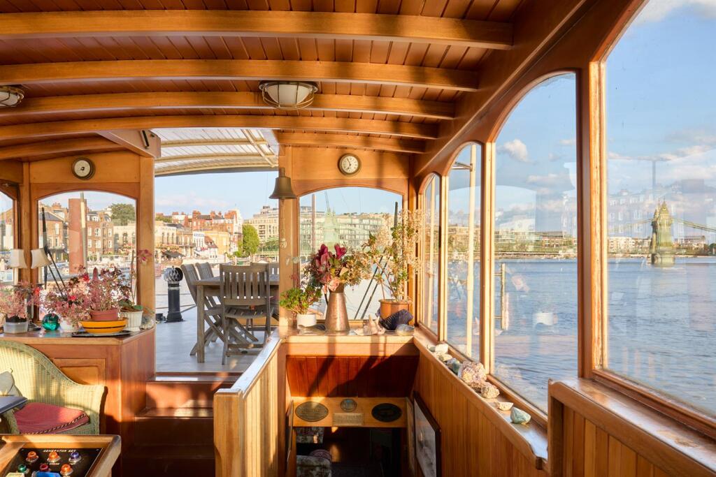 Dutch barge in Hammersmith, London