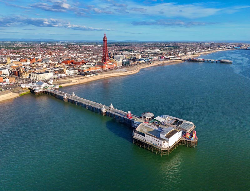 Blackpool Tower and sea front
