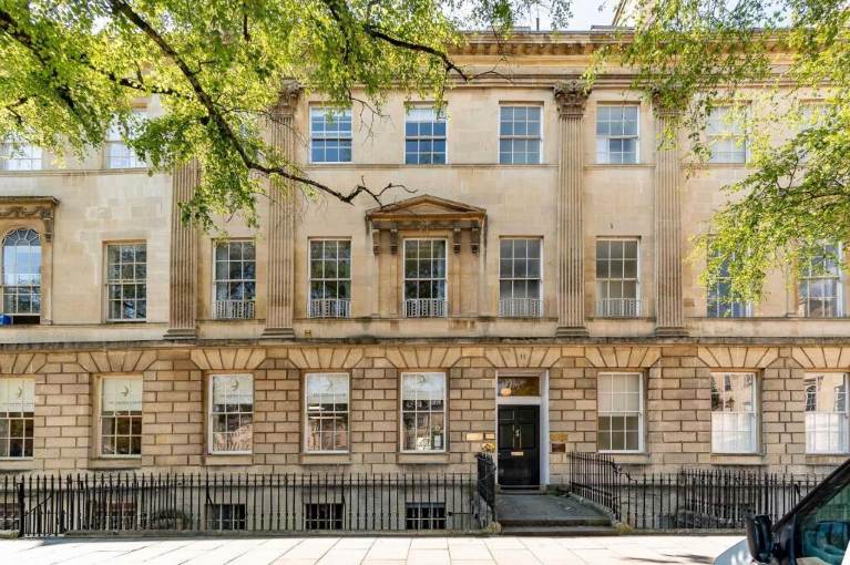 A Bath stone townhouse