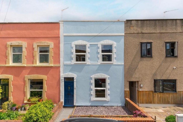 Colourful terraced houses