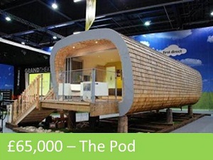 £65,000 – The Pod, as seen on Grand Designs