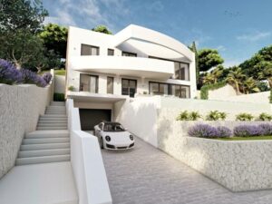 off-plan home with white villa styling in the Costa Blanca