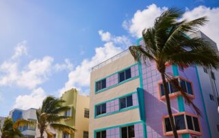 Art deco homes in Miami Beach