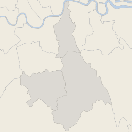 Map of property in South London