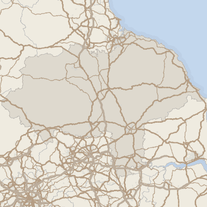Map of house prices in North Yorkshire