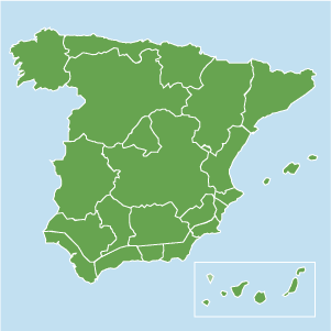 Map of property in Spain