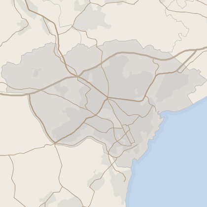 Map of property in Cardiff (County of)